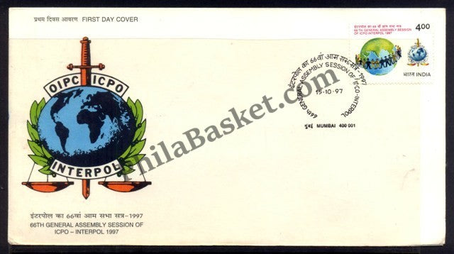 #FDC976 - Interpol - First Day Cover - 1997