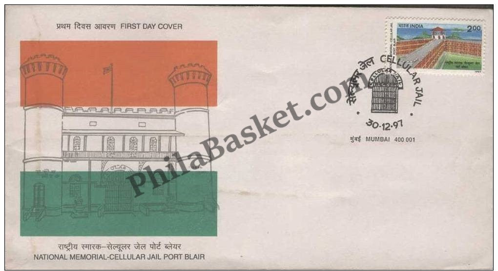 #FDC991 - Cellular Jail - First Day Cover - 1997