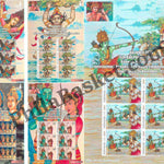 #FI93 - The Great Ramayana Rare Complete set (7 Sheet,4 MS, 7 FDC,6 Postcards) - Miniature on FDC - Indonesia - 23 Nov 2023
