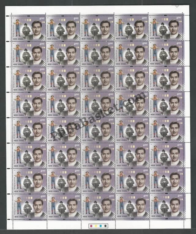 #FS1165-Raj Kapoor- FullSheet  India MNH - 2001