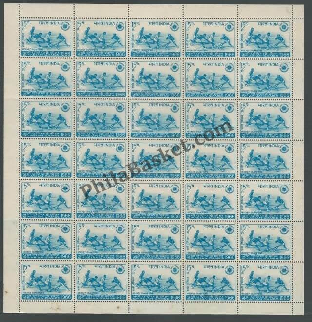 #FS119-Asian Hockey Champions- FullSheet  India MNH - 1966