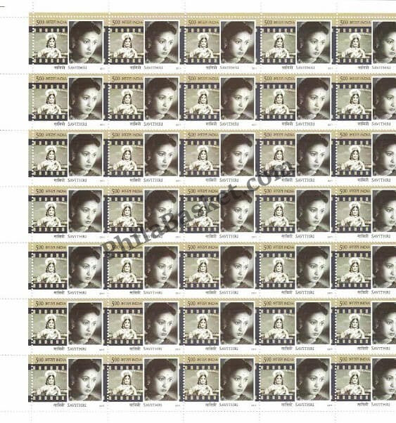 #FS1599-Legendary Heroines of Indian Cinema - Meena Kumari, Nutan,Leela,Savitri ,Kanan,Devika- FullSheet (Set of 6) India MNH - 2011