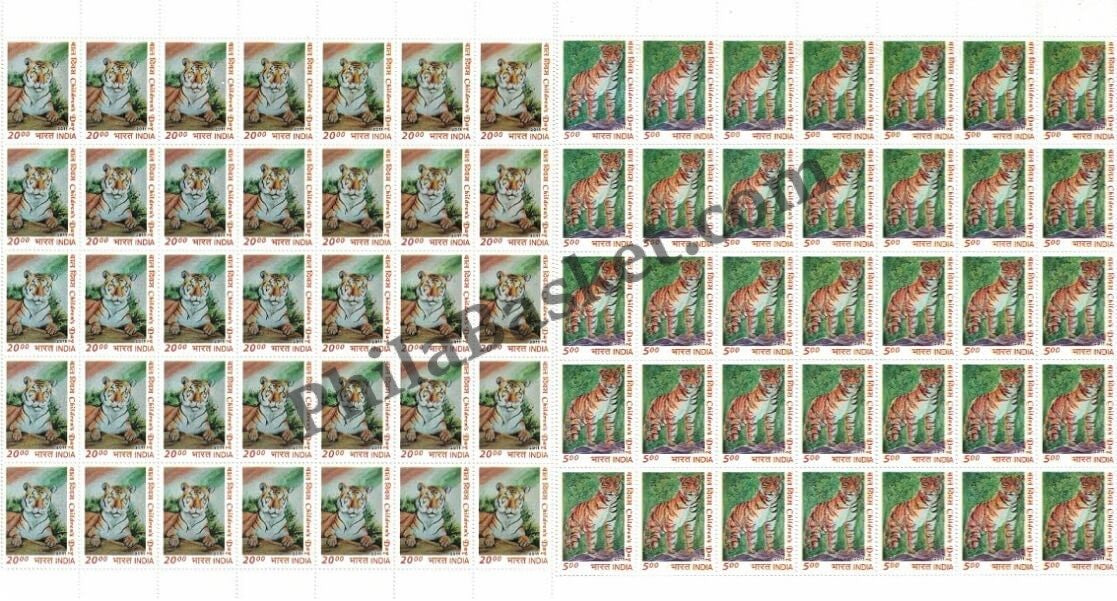 #FS1623-ChildrenS Day - 2011- FullSheet (Set of 2) India MNH - 2011