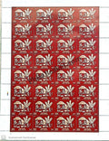 #FS1647-Wall Paintings Shekhawati Painting, Warli Painting- FullSheet (Set of 2) India MNH - 2012