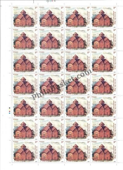 #FS1949-Terracotta Temples of India- FullSheet India MNH - 2020