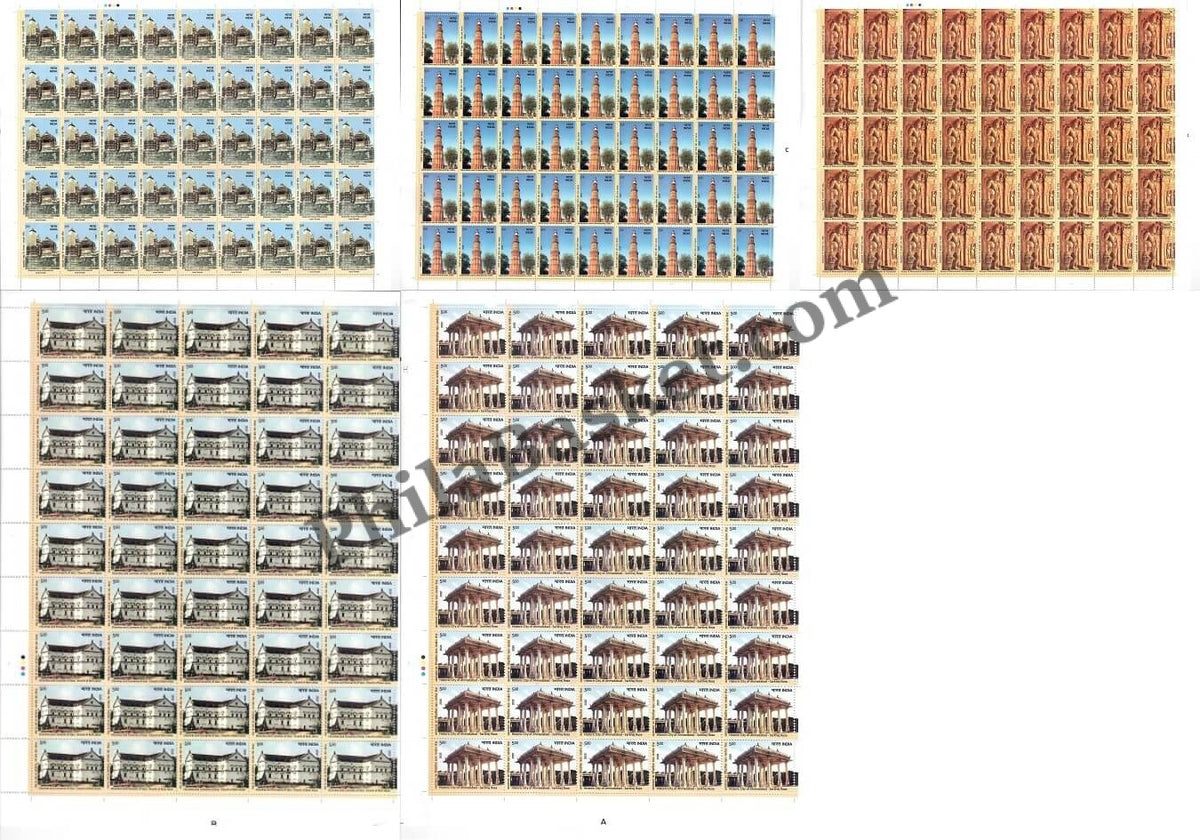 #FS1950-UNESCO World Cultural Sites in India - 3- FullSheet India MNH - 2020