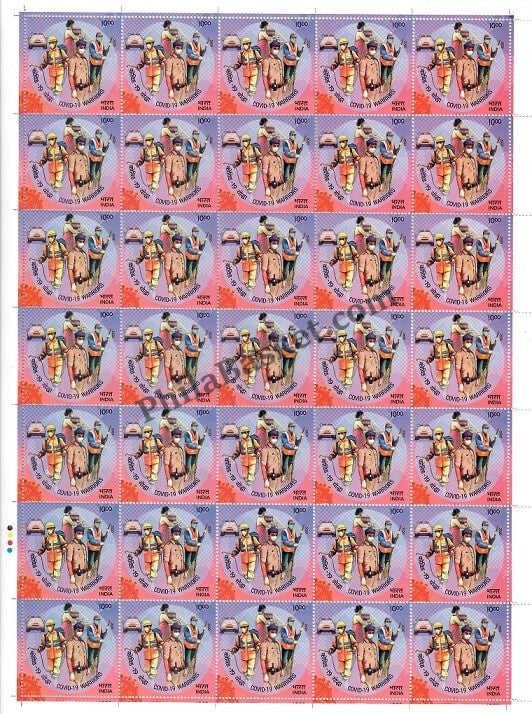 #FS1955-Salute to Covid 19 Warriors - FullSheet India MNH - 2020
