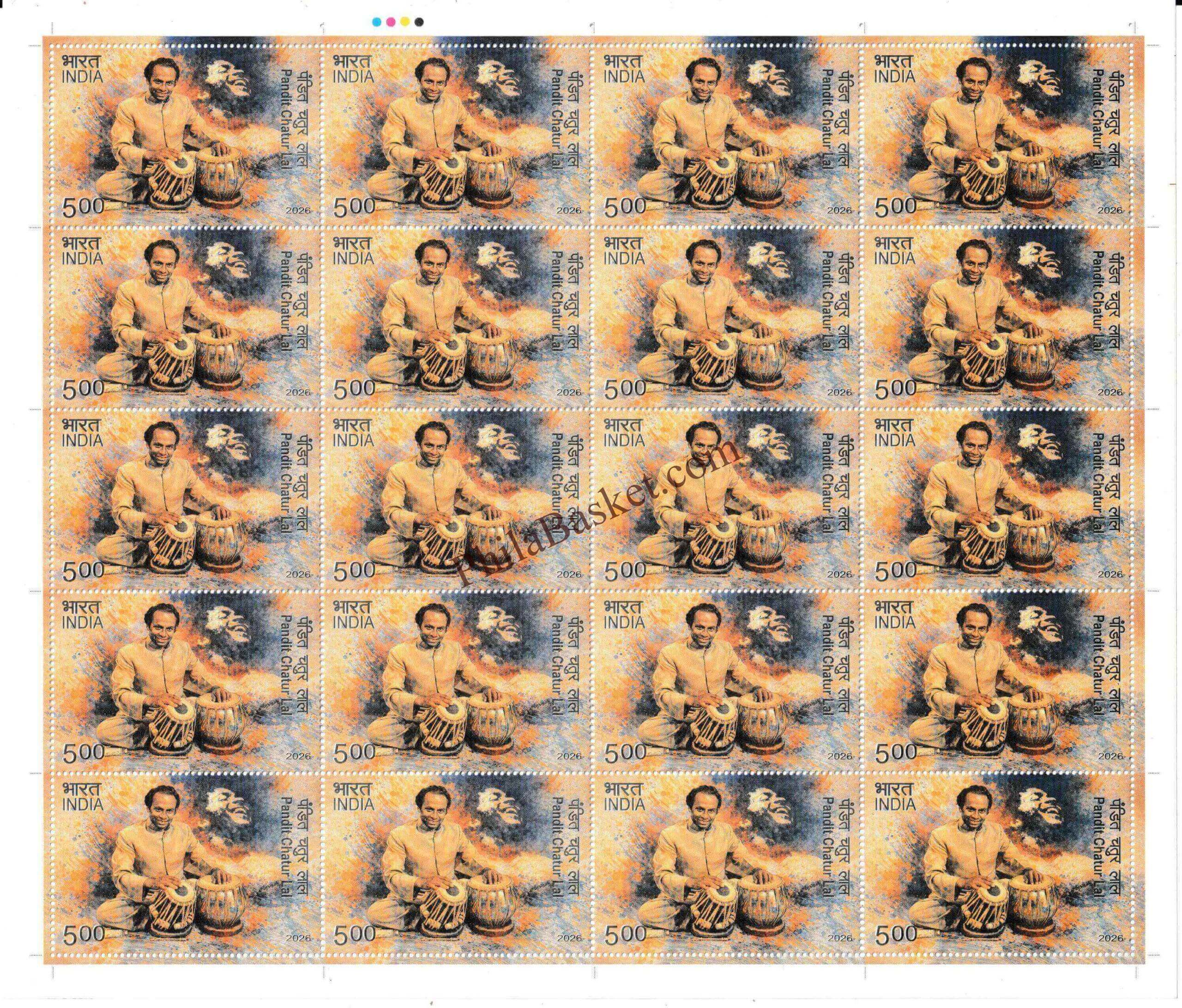 #FS2168 - Pandit Chatur Lal - Fullsheet - India MNH - 16 Apr 2026