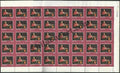 #FS541-Indira Gandhi  - Crusader For World Peace (Pink Stamp)- FullSheet  India MNH - 1985