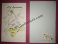 #GS216 - Thank You - 5 Rs Envelop With Card - General Purpose - Greeting Card India - 11th Series (46 Cards) - 31 Dec 2002