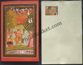 #GS257 - Raga Basant - 5 Rs Envelop With Card - New Year - Greeting Card India - 12th Series (9 Cards) - 1 Dec 2003