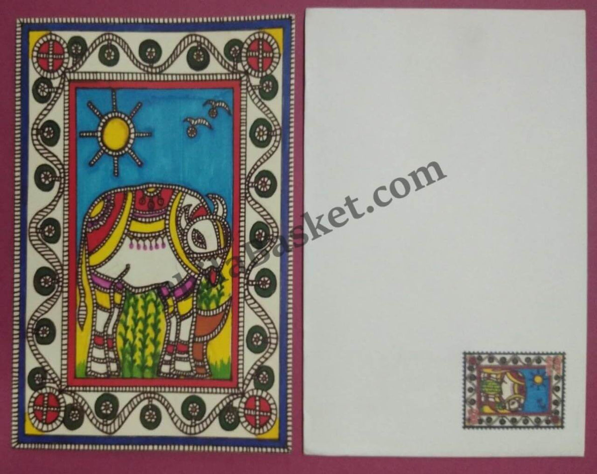 #GS67 - Kamadhenu - 3 Rs Envelop With Card - Pongal - Greeting Card India - 3rd Series (6 Cards) - 2 Jan 2001