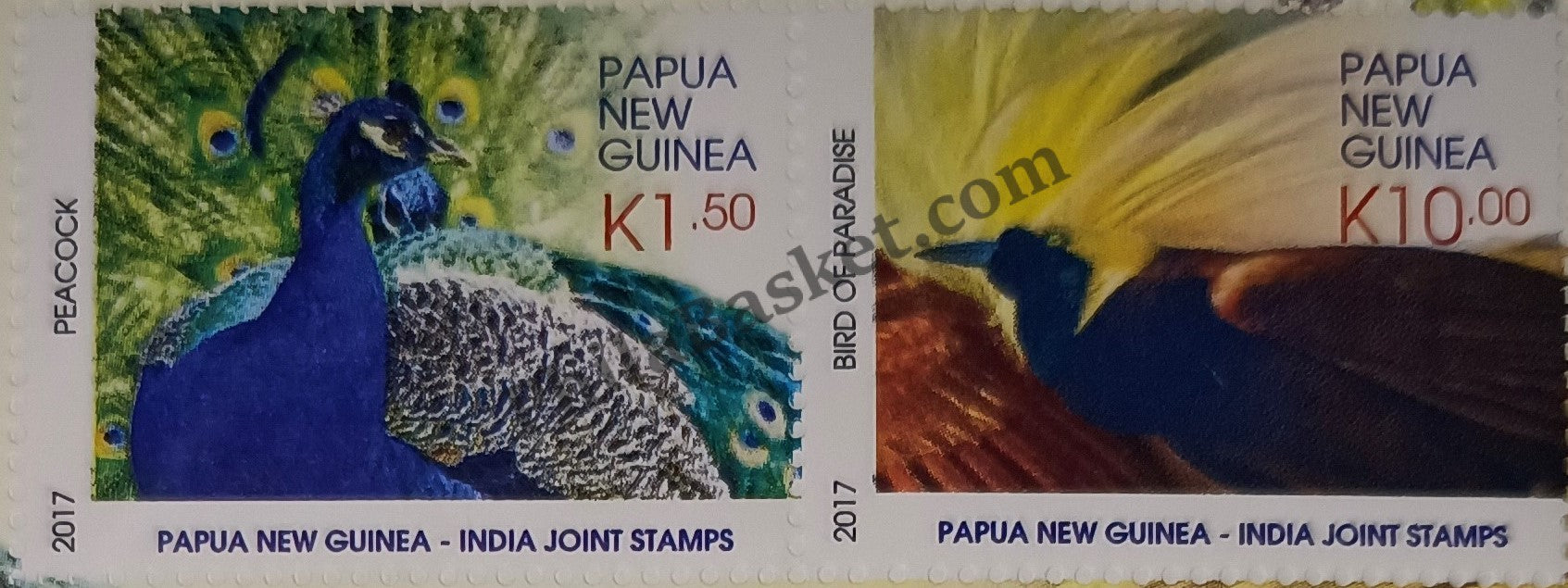 #JS104 - Papua New Guinea India Joint Issue - Stamp V1 - Papua New Guinea -  30 Sep 2017