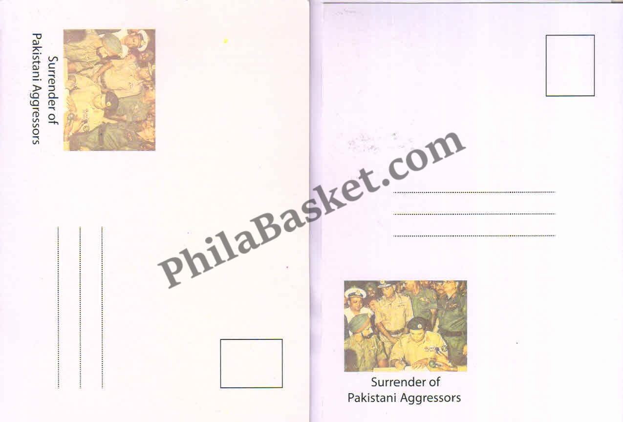 #JS172 - Picture Postcards on Bangladesh 1971 War Surrender of Pakistani Aggregators - Bangladesh - 2021