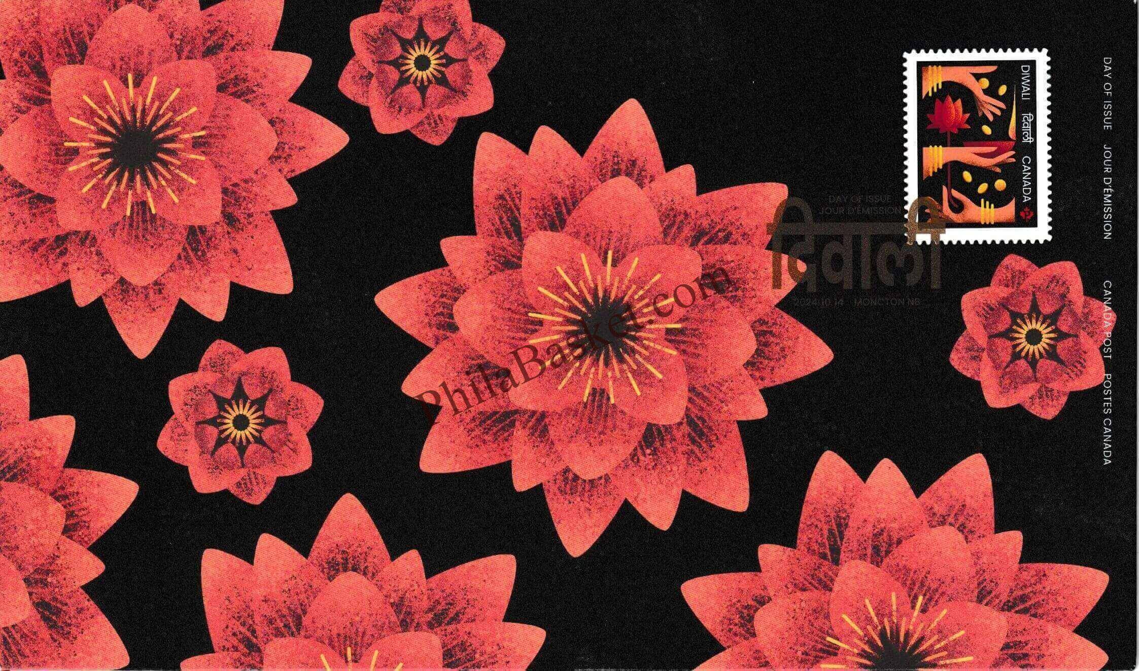 #JS224 - Diwali - Festival of Light - First Day Cover - Canada - 14 Oct 2024