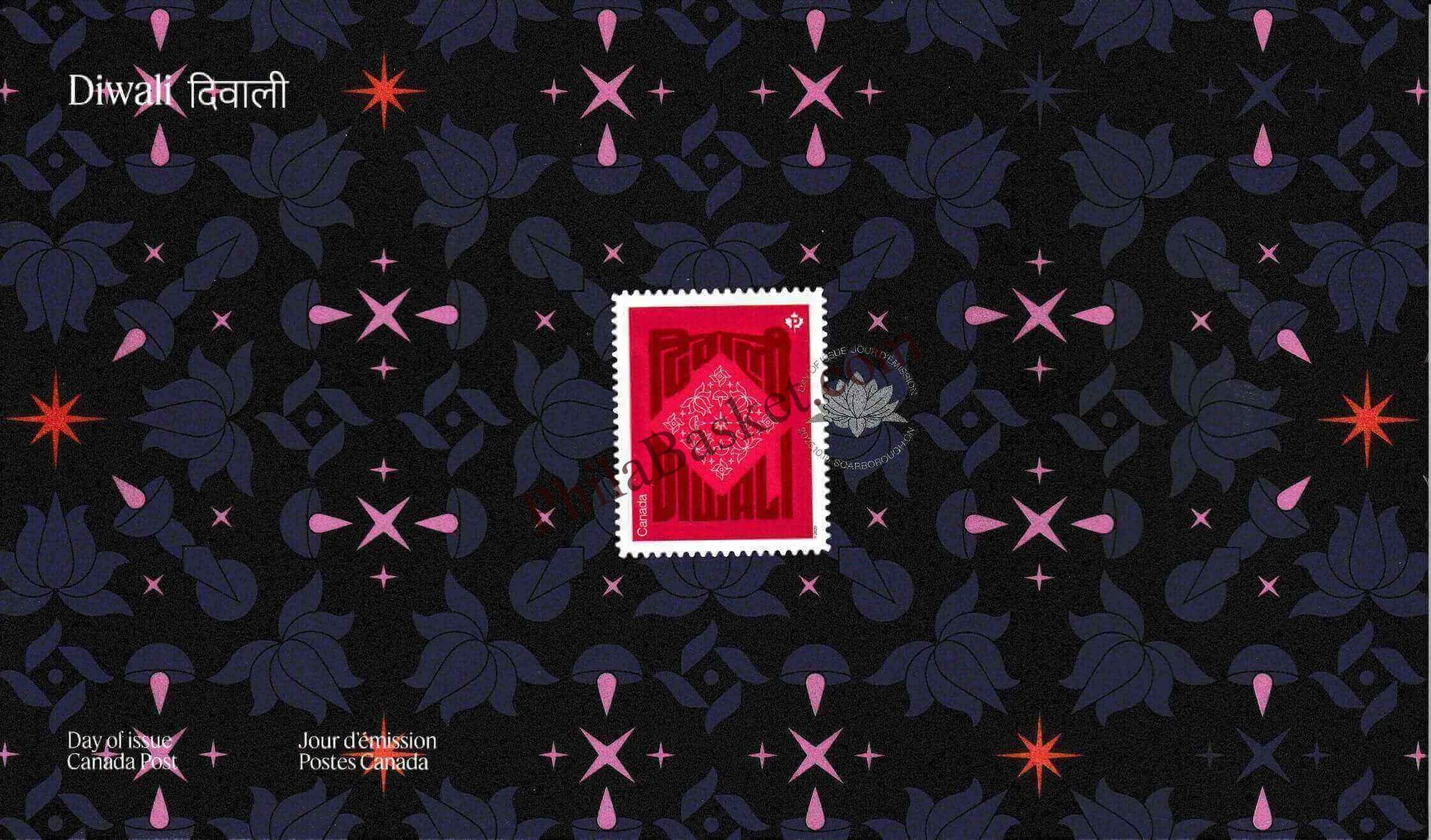 #JS226 - Diwali - Festival of Light - First Day Cover - Canada - 20 Oct 2025