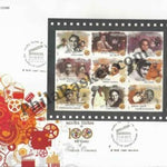 #MS-FDC107 - 100 Years of Indian Cinema ( Set of 6 ) - Miniature Sheet First Day Cover (MSFDC) - 03-May-13