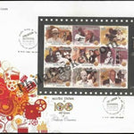 #MS-FDC107 - 100 Years of Indian Cinema ( Set of 6 ) - Miniature Sheet First Day Cover (MSFDC) - 03-May-13