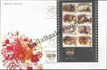 #MS-FDC107 - 100 Years of Indian Cinema ( Set of 6 ) - Miniature Sheet First Day Cover (MSFDC) - 03-May-13