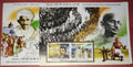 #MS-FDC119 - 100 Years of Mahatma Gandhis Return 2 Stamps - Miniature Sheet First Day Cover (MSFDC) - 08-Jan-15