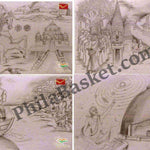 #PC107 - Maxim Audio Postcard Set Artistic Illustration of Bihar Rajya Geet (Set of 08) - Picture Postcard - Bihar - India - 07 Apr 2025