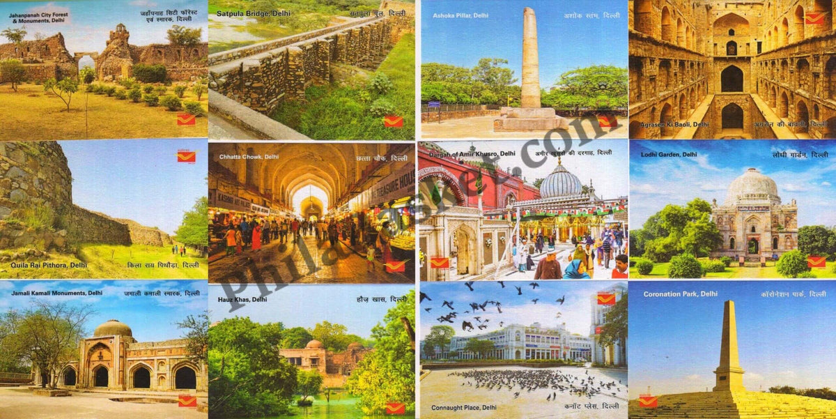 #PC11 - Picture Postcards on Mornuments of Delhi - India - 2021