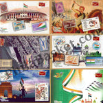 #PC118 - Beautiful Jai Hind Cards (Set of 5) with Cancellation - Picture Postcard - Odisha - India - 15 Aug 2022