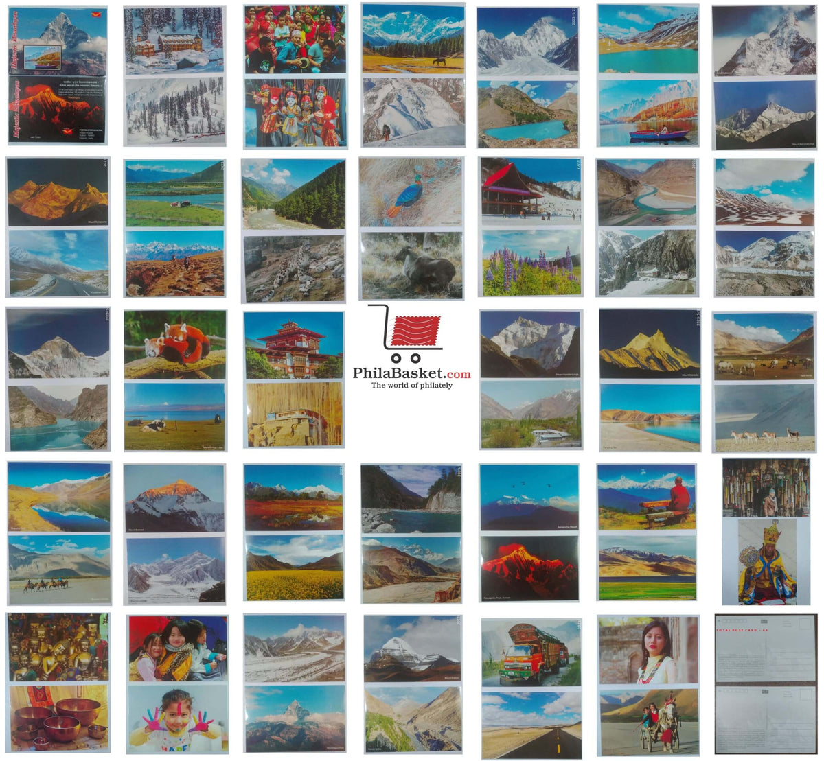 #PC22 - Picture Postcard on Majestic Himalayas Series 1 by India Post ( Set of 64) - India - 2023