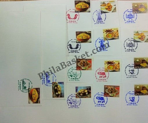 #SC11 Wuhan Special Cancellation (Set of 14) with Red, Green, Black and Blue Color Cancellation 11 Jun 2019