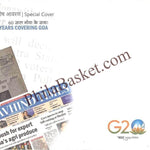 #SC1218 - The Navhind Times - 60 Years Covering Goa by Goa circle - Special Cover - India - 23 Feb 2023