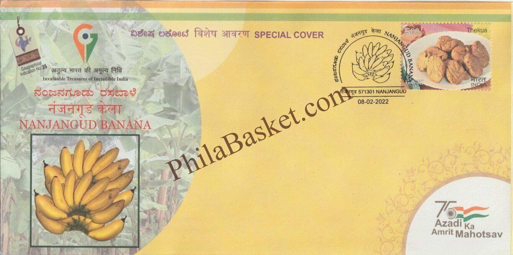 #SC1322 - Nanjangud Banana - By Karnataka Circle - Special Cover - India - 08 Feb 2022