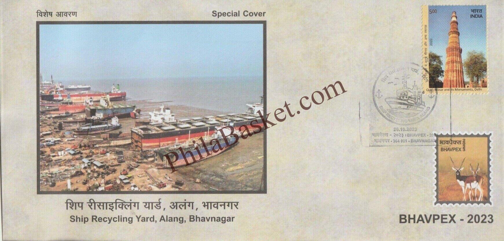 #SC1339 - Ship Recycling Yard, Alang, Bhavnagar - By Gujarat Circle - Special Cover - India - 28 Oct 2023
