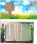 #SC389 - Protect Nature - Preserve Future (Environment Day) with Real Piece of Jute and wooden Broucher with Real Seeds By West Bangal - Special Cover - India - 05 Jun 2024