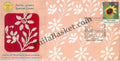 #SC501 - LucknowS world Famous Chikan Hand Art with Real Piece of Chikan Work, UphiLex 2014, Stamp Exhibition by Uttar Pradesh circle - Special Cover - India - 07 Mar 2014