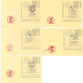 #SCC11 - Tribute to Netaji - Parakram Divas - Red Color Cancellation on Postcard (Set of 5) - New Delhi Circle - Special Cancellation - India - 23 Jan 2022