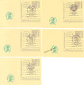#SCC12 - Tribute to Netaji - Parakram Divas - Green Color Cancellation on Postcard (Set of 5) - New Delhi Circle - Special Cancellation - India - 23 Jan 2022