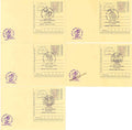 #SCC13 - Tribute to Netaji - Parakram Divas - Blue Color Cancellation on Postcard (Set of 5) - New Delhi Circle - Special Cancellation - India - 23 Jan 2022