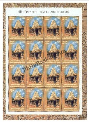 #SL19 to SL23- Temples SHEETLET MNH INDIA 2003 (Set of 5)