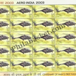 #SL06 to SL09 Aero India SHEETLET MNH INDIA 2003 (Set of 4)