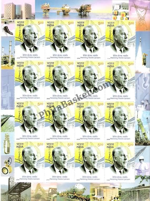 #SL68 Henning Holk-Larsen SHEETLET MNH INDIA 2008