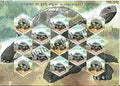 #SL69 to SL72 Aldabra Giant Tortoise SHEETLET MNH INDIA 2008 (Set of 4)