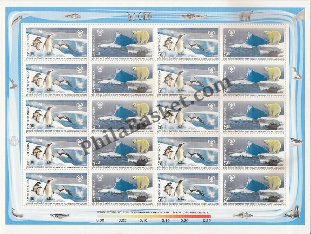 #SL83 Preserve the Polar Regions and Glaciers SHEETLET MHN INDIA 2009