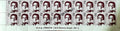 #STP181 (A) - Satyajit Ray Big Sheet Ashokan Watermark Definitive Number Plate Strip Stamp India 10th Series Builders of Modern India (13) 01 Mar 2009