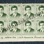 #STP197 - Srinivasa Ramanujan Ashokan Watermark Definitive Number Plate Strip Stamp India 11th Series Makers of India (28) 01 Mar 2016