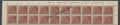 #STP74 - Coffee Berries Ashokan Watermark Definitive Number Plate Strip Stamp India 4th Series Agriculture, Tourism, Export Promotion (21) 15 May 1968