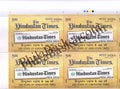 #BK2088 (T) - 100 Years of Hindustan Times - Block of Four / Six Stamps With TL- India MNH - 16 Nov 2024