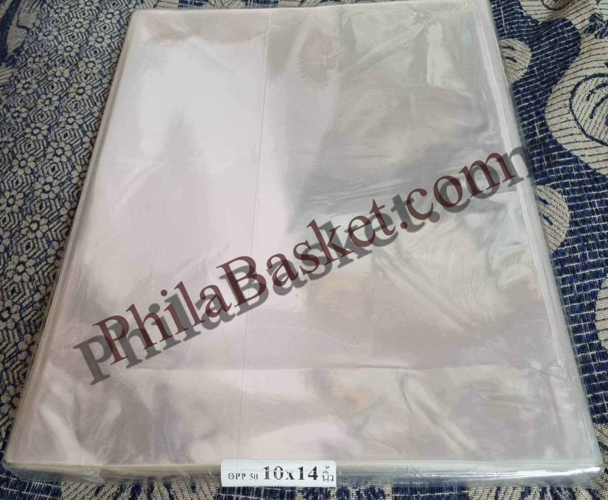 #BOPP49 - 10 x 14 Inch - 1Kg (Approx 122 pcs) - Mostly for Full Sheets - ACID Free Taiwan/Thailand Bopp
