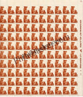 #DFS124 - Child Health Ashokan Watermark Definitive FullSheet Stamp India 6th Series Rural Prosperity (21) 04 Jan 1976