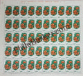 #DFS133 - Apples Ashokan Watermark Definitive FullSheet Stamp India 6th Series Rural Prosperity (21)