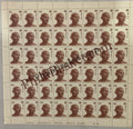 #DFS137 - Gandhi Large Definitive FullSheet Stamp India Gandhi Nehru Series 1976